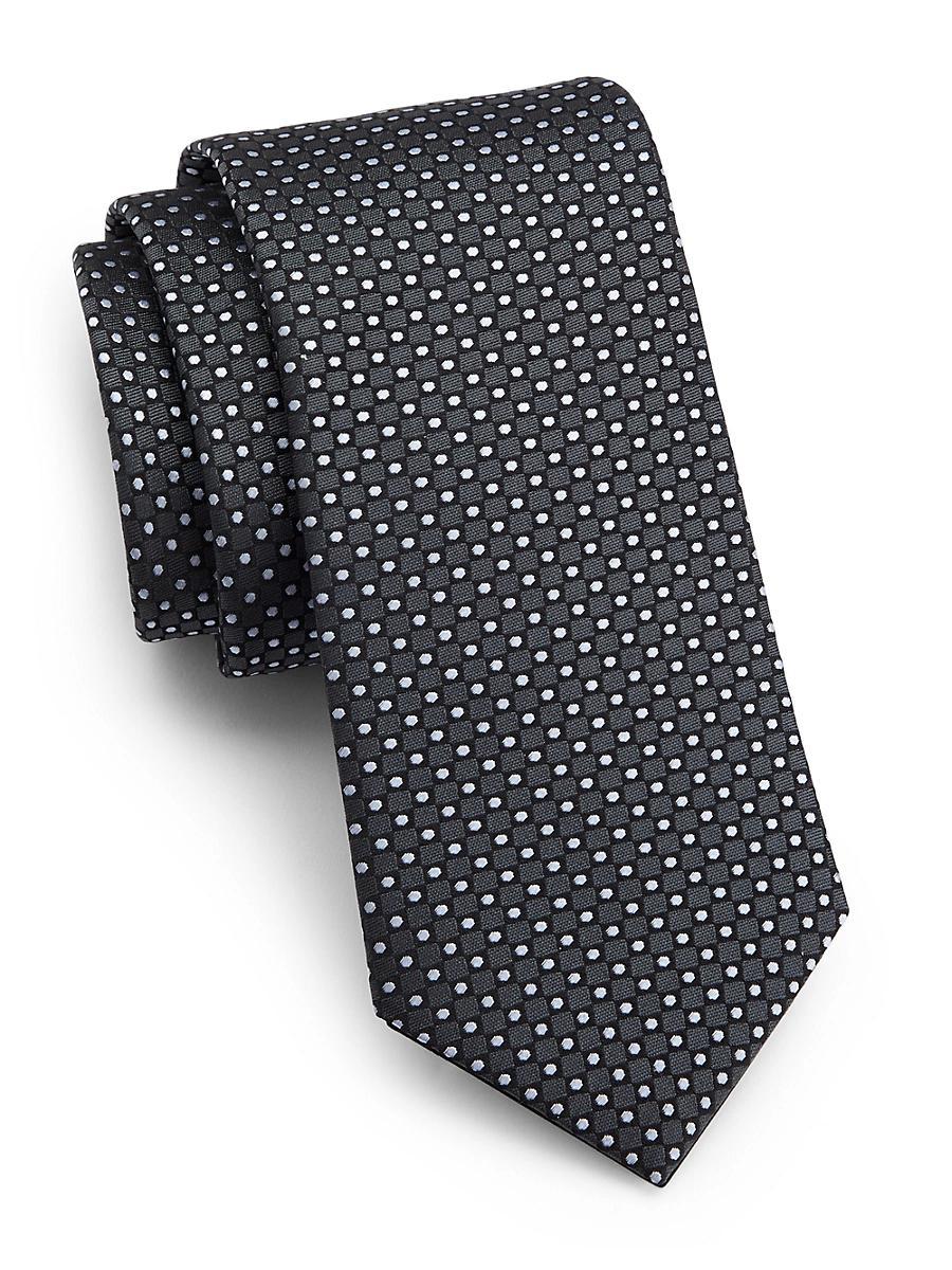 Mens Geometric Silk Tie Product Image