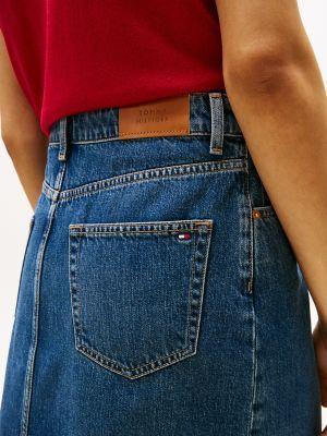 Straight Fit Denim Skirt Product Image