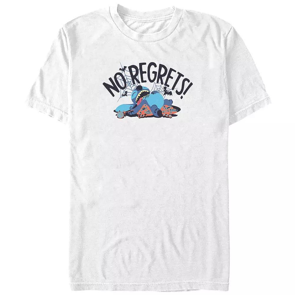 Disney's Lilo & Stitch No Regrets Men's Graphic Tee, Size: XXL Tall, White Product Image