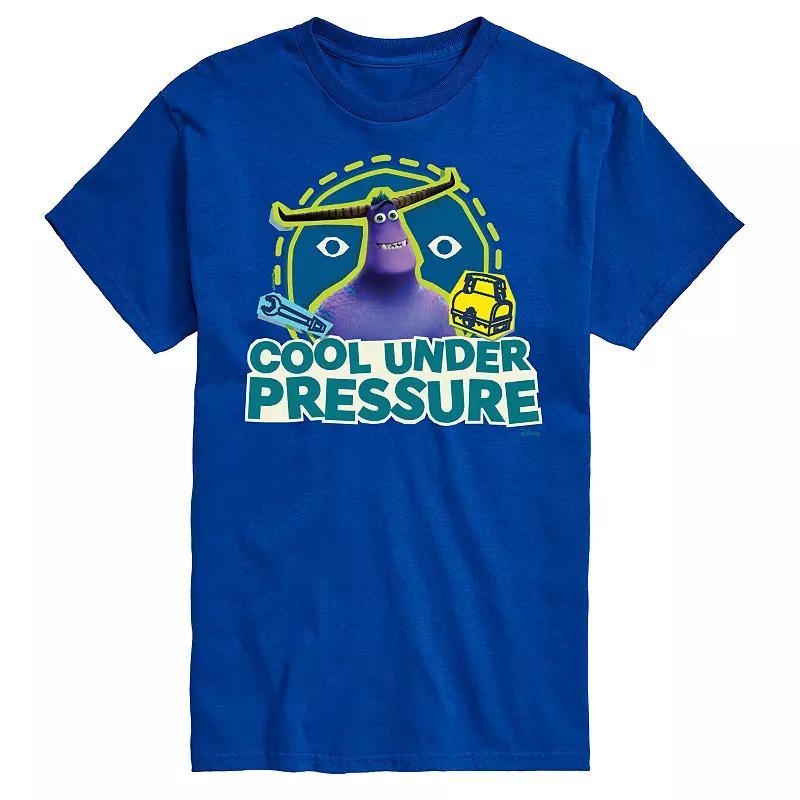 Disney / Pixars Monsters At Work Mens At Cool Under Pressure Graphic Tee Blue Product Image