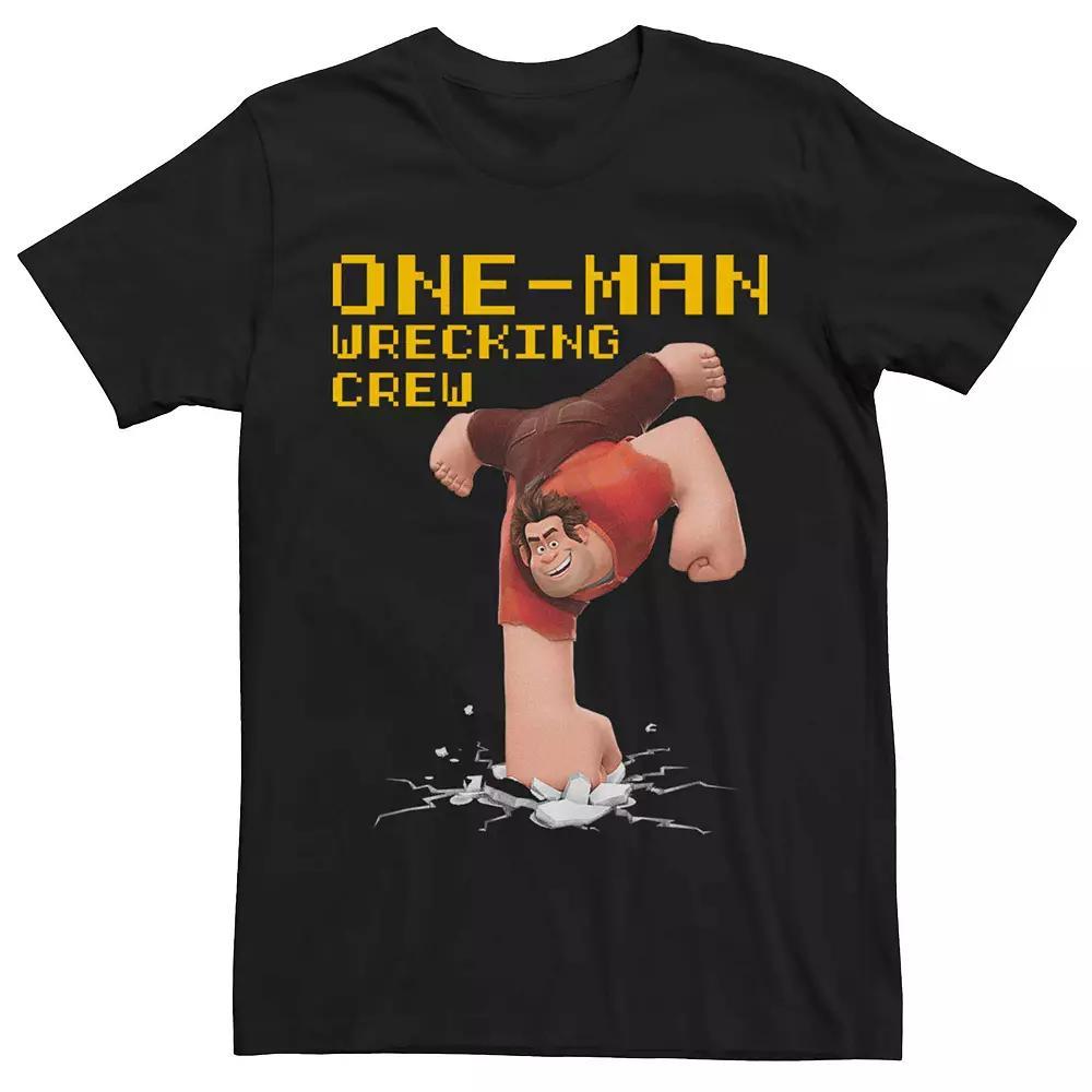 Disney's Wreck-It Ralph 2 One Man Wrecking Crew Men's Tee, Size: XL, Black Product Image