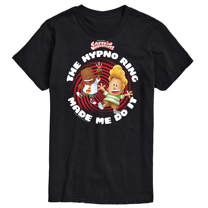 Mens Captain Underpants Hypno Ring Graphic Tee Product Image