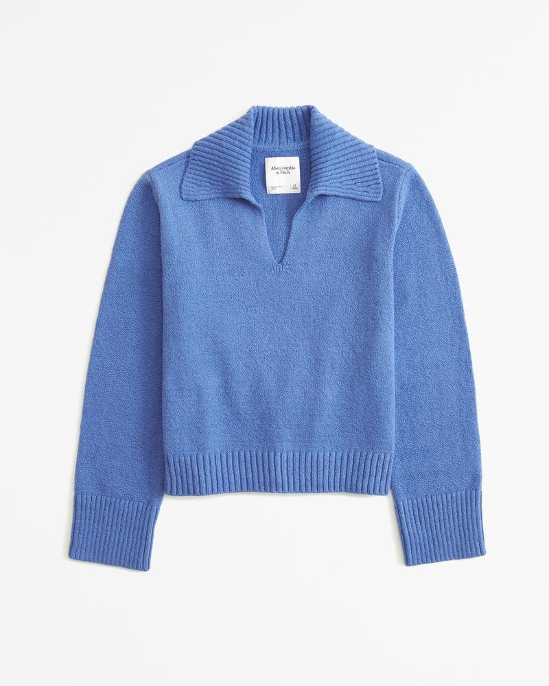 Textural Notch-Neck Sweater Product Image