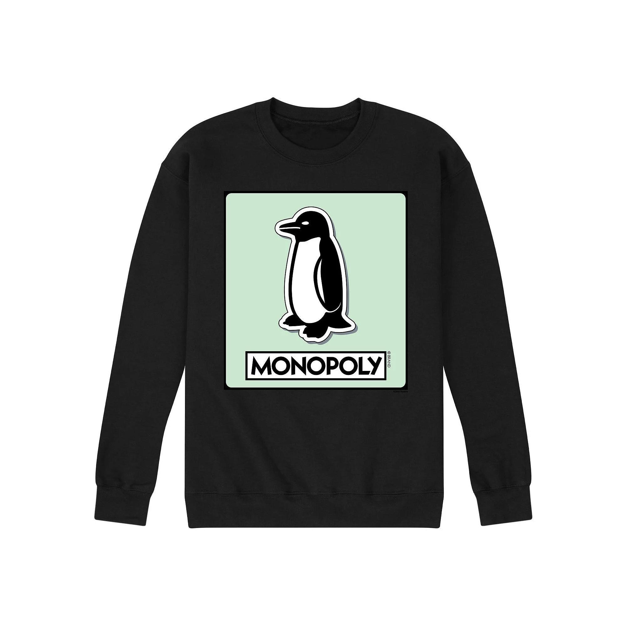 Mens Monopoly Penguin Game Token Fleece Sweatshirt Product Image