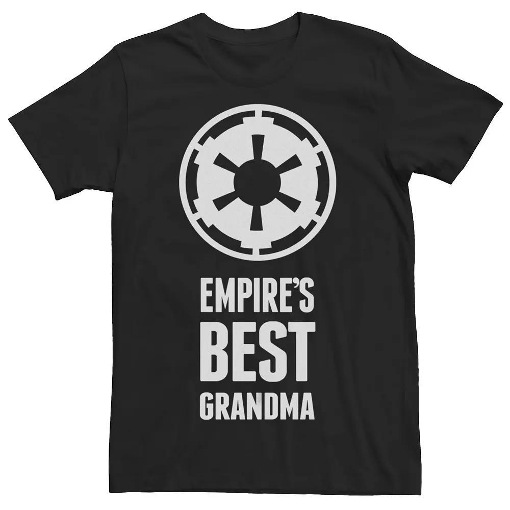 Juniors' Star Wars Empire's Best Grandma Empire Logo Boyfriend Graphic Tee, Girl's, Size: XXL, Black Product Image