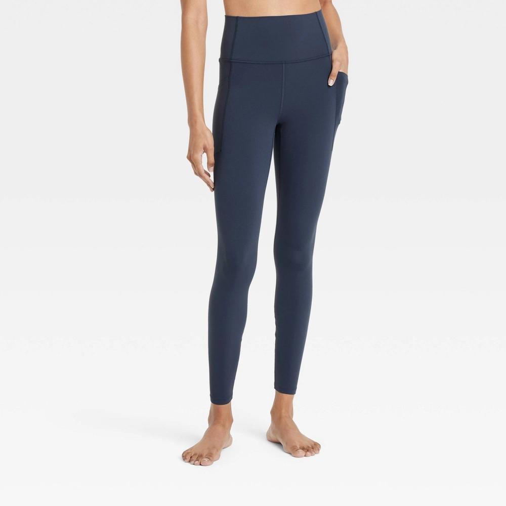 Womens Everyday Soft Ultra High-Rise Pocketed Leggings - All In Motion Navy Blue S: Moisture Wicking, Quick Dry, UPF 50+ Product Image
