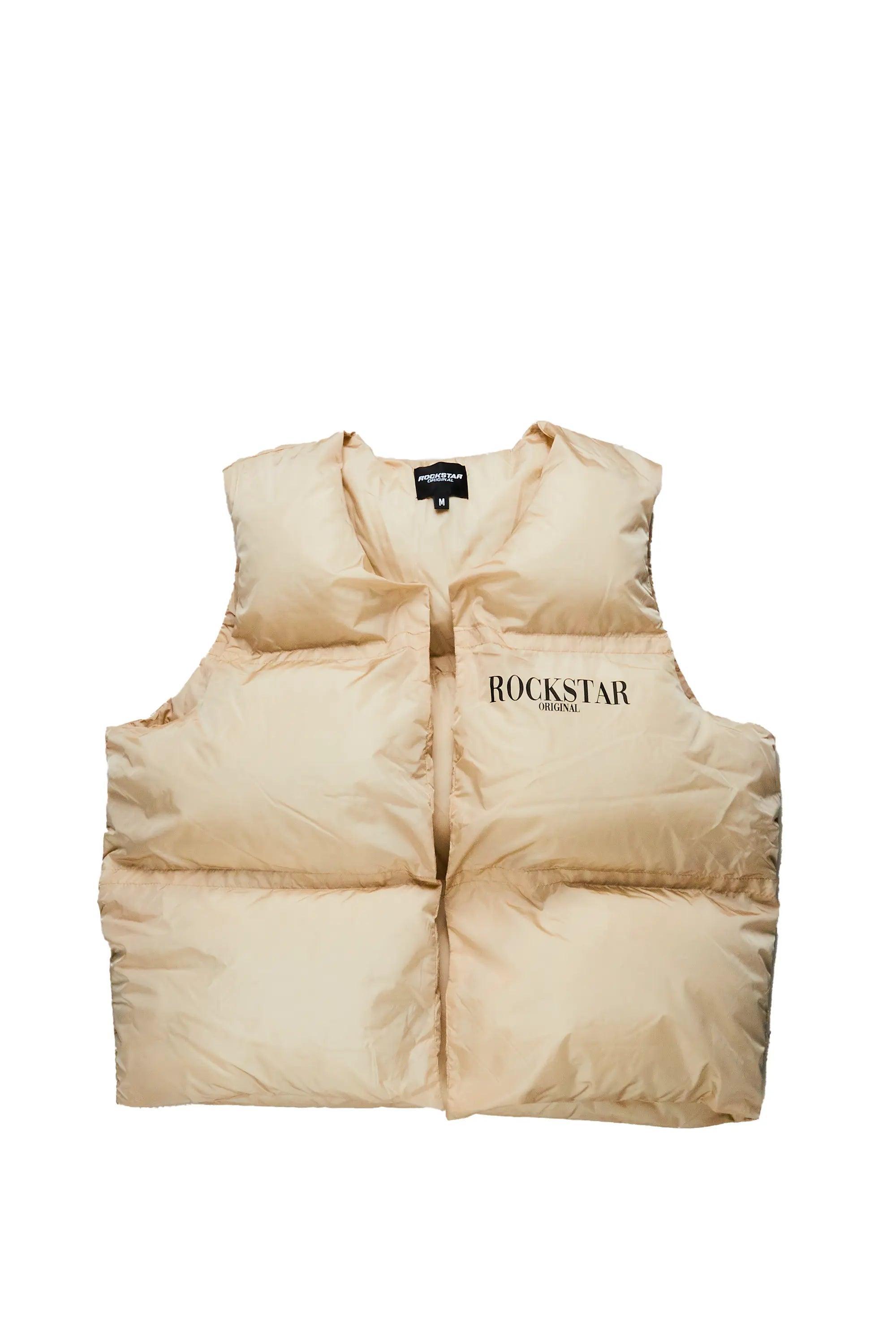 Frederick Beige Puffer Vest Male Product Image
