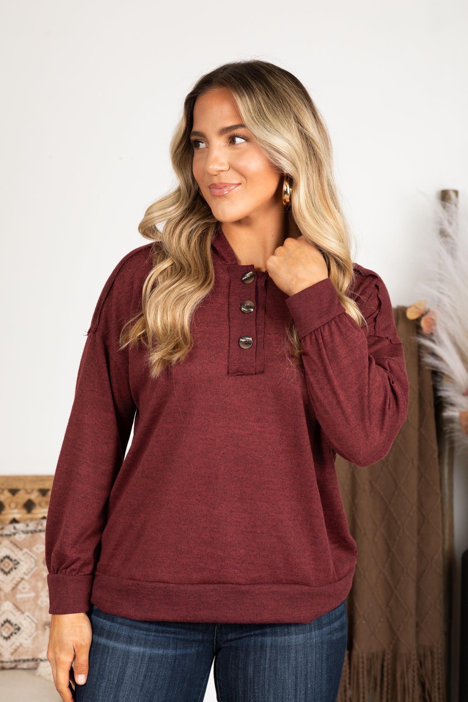 Soft Knit Long Sleeve With Button Detail Product Image