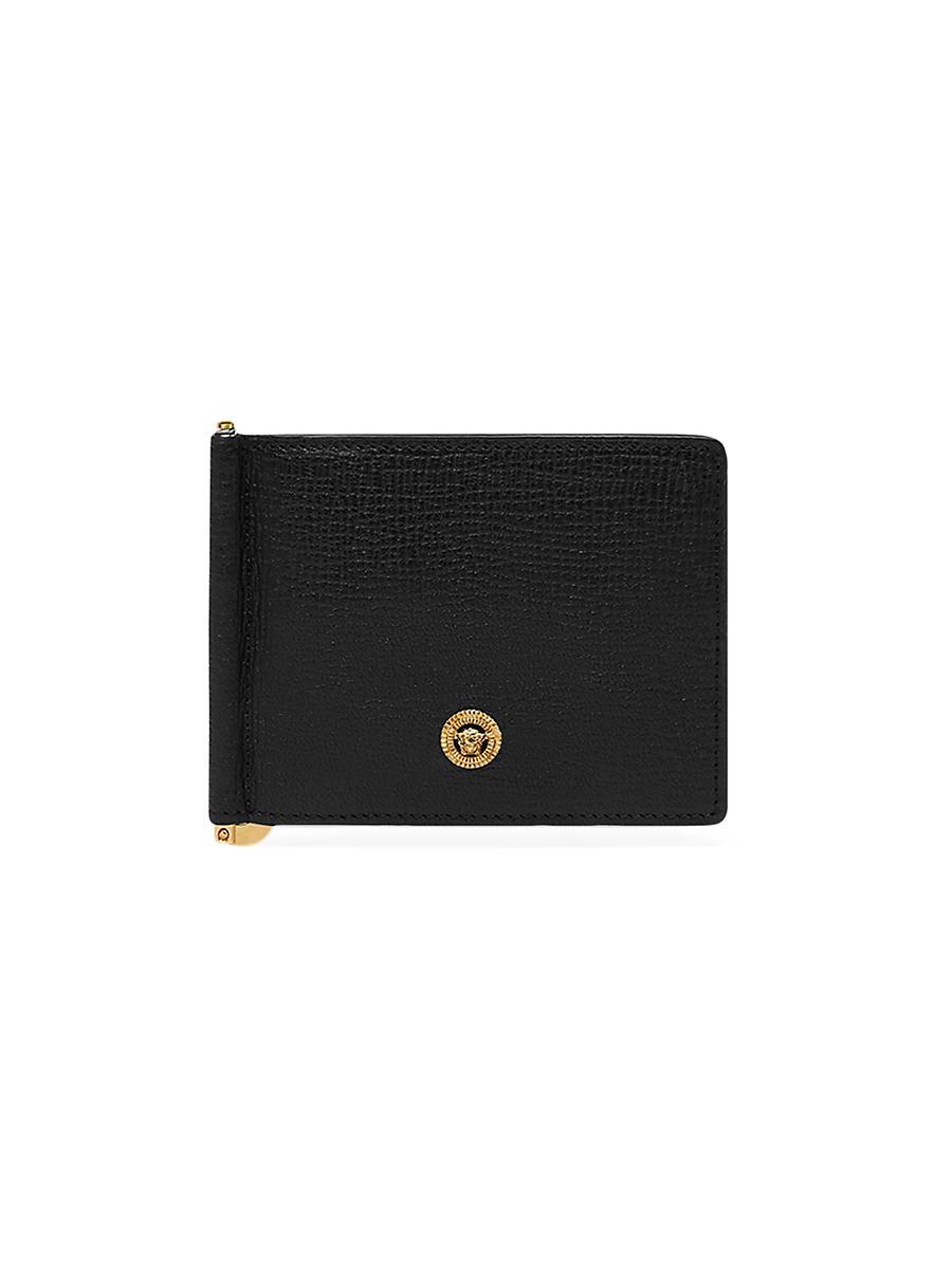Mens Bifold Leather Money Clip Product Image