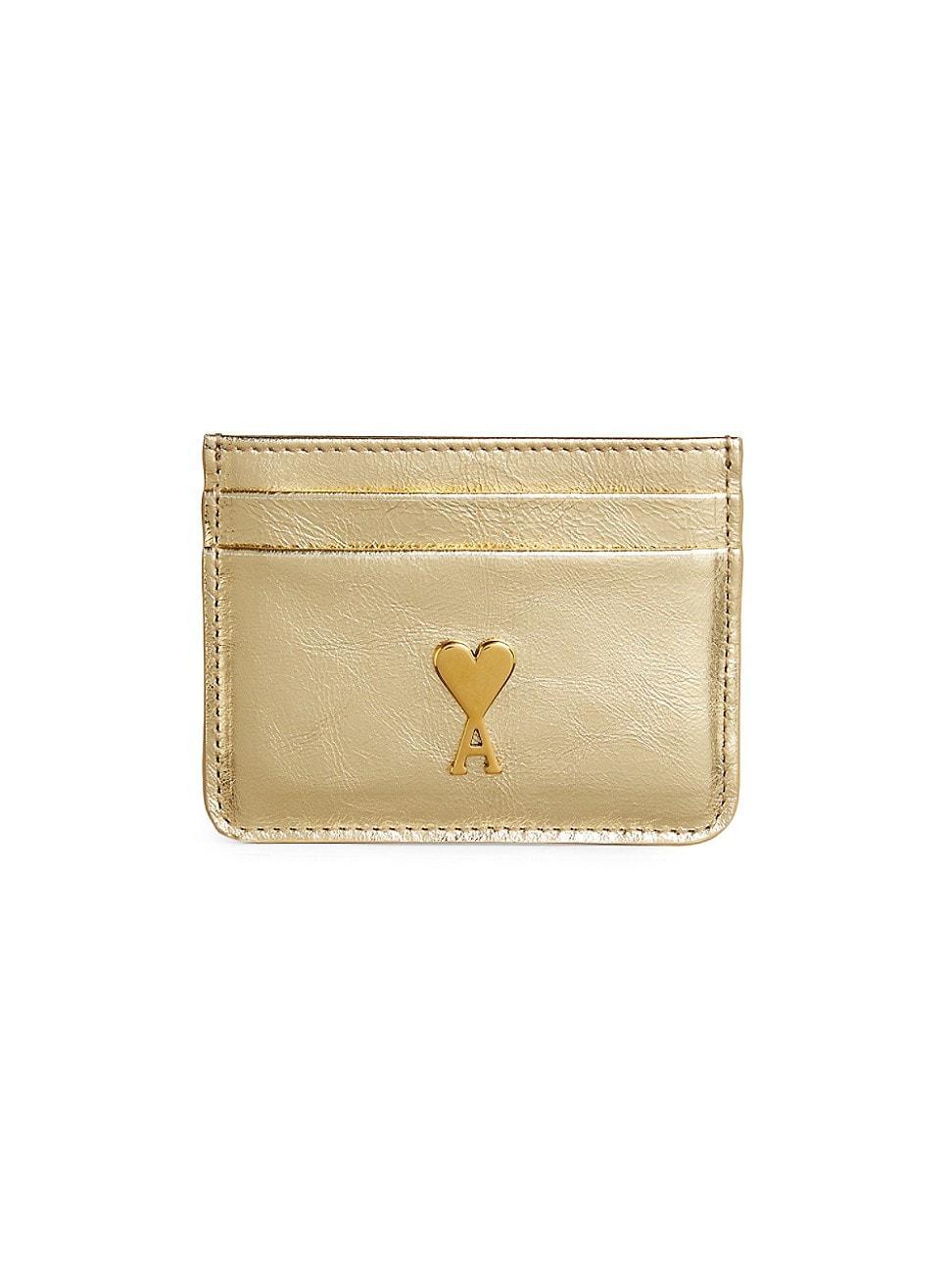 Mens Logo Leather Card Holder Product Image