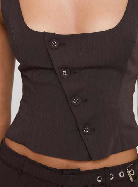 Airi Top Brown Product Image
