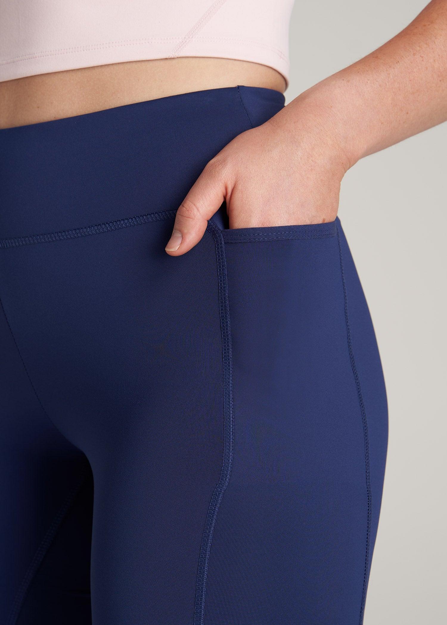 Bella Outer-Pocket Tall Women's Legging in Midnight Blue Product Image