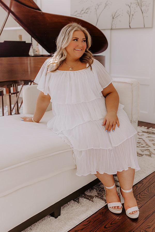 Patient And Kind Pleated Midi Dress Curves Product Image
