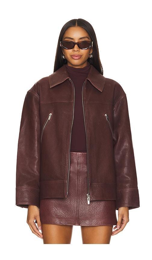 Olive Leather Jacket A.L.C. Product Image