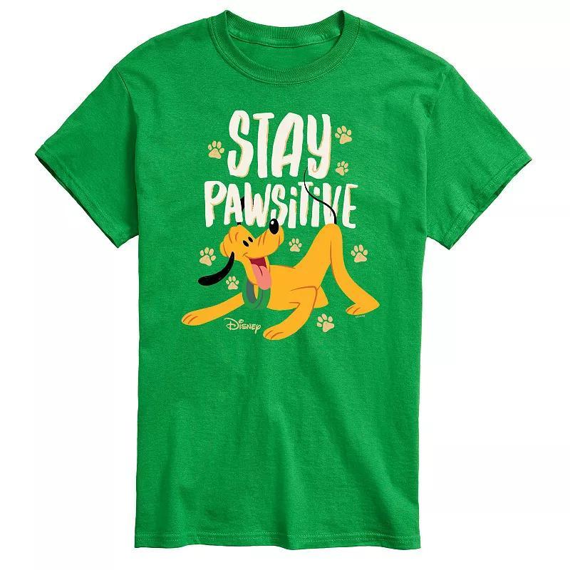 Disneys Cats & Dogs Big & Tall Stay Pawsitive Graphic Tee, Mens Product Image