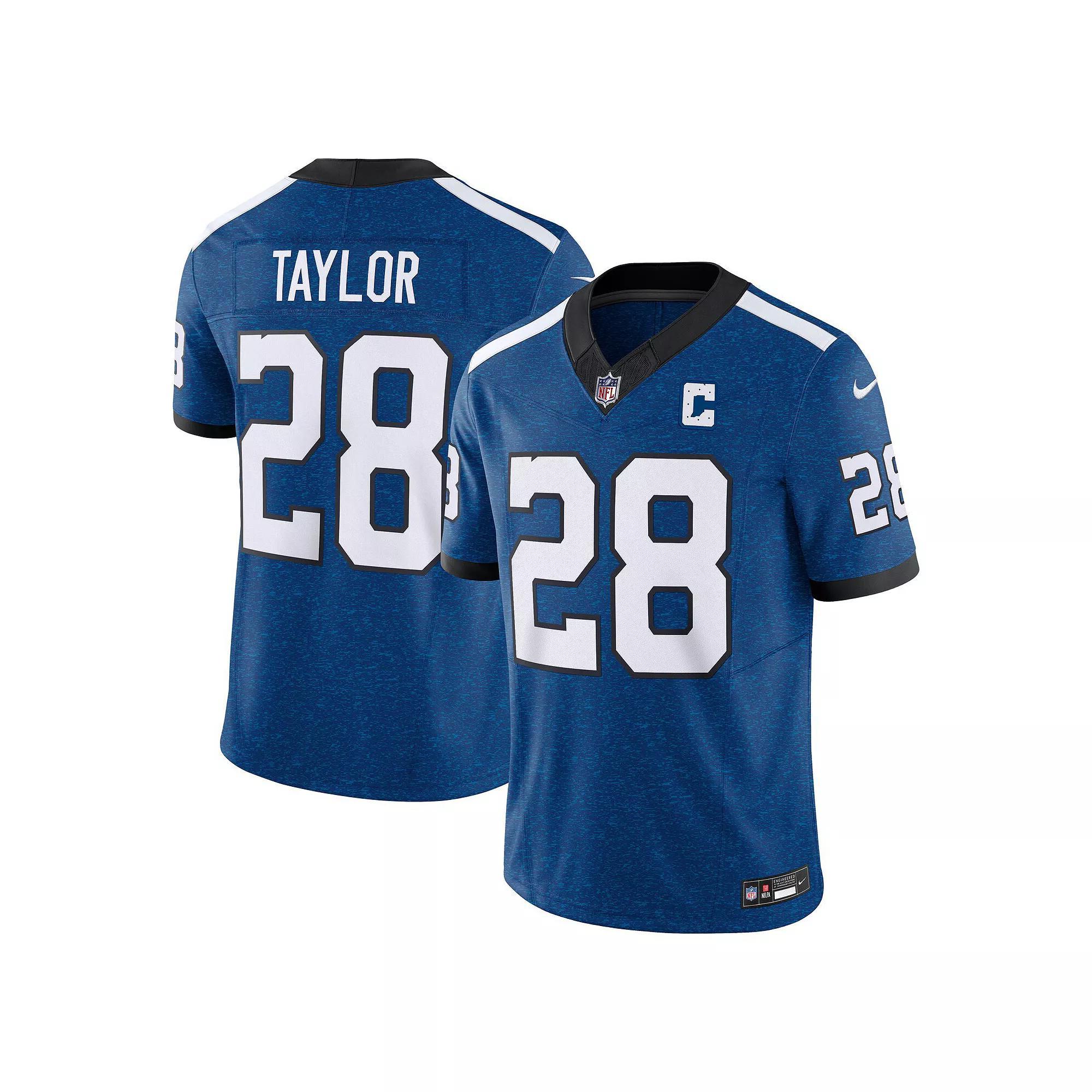 Men's Nike Jonathan Taylor Royal Indianapolis Colts Indiana Nights Alternate Vapor F.U.S.E. Limited Jersey, Size: Small, Blue Product Image
