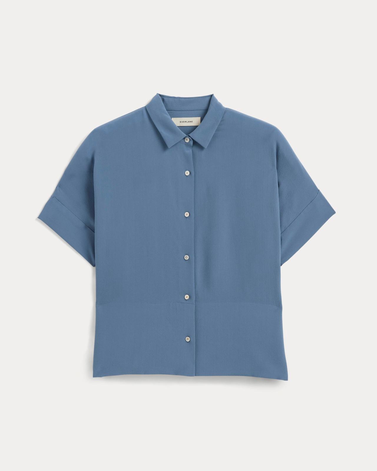 The Boxy Shirt in Washable Silk Product Image