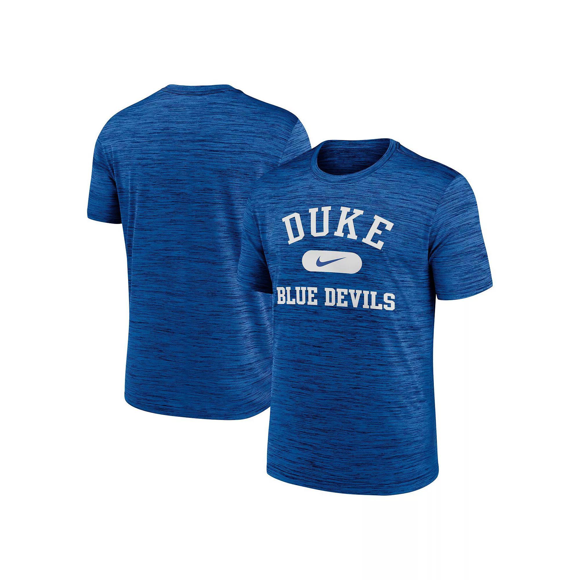 Men's Nike Royal Duke Blue Devils Velocity Mascot Performance T-Shirt, Size: Medium Product Image