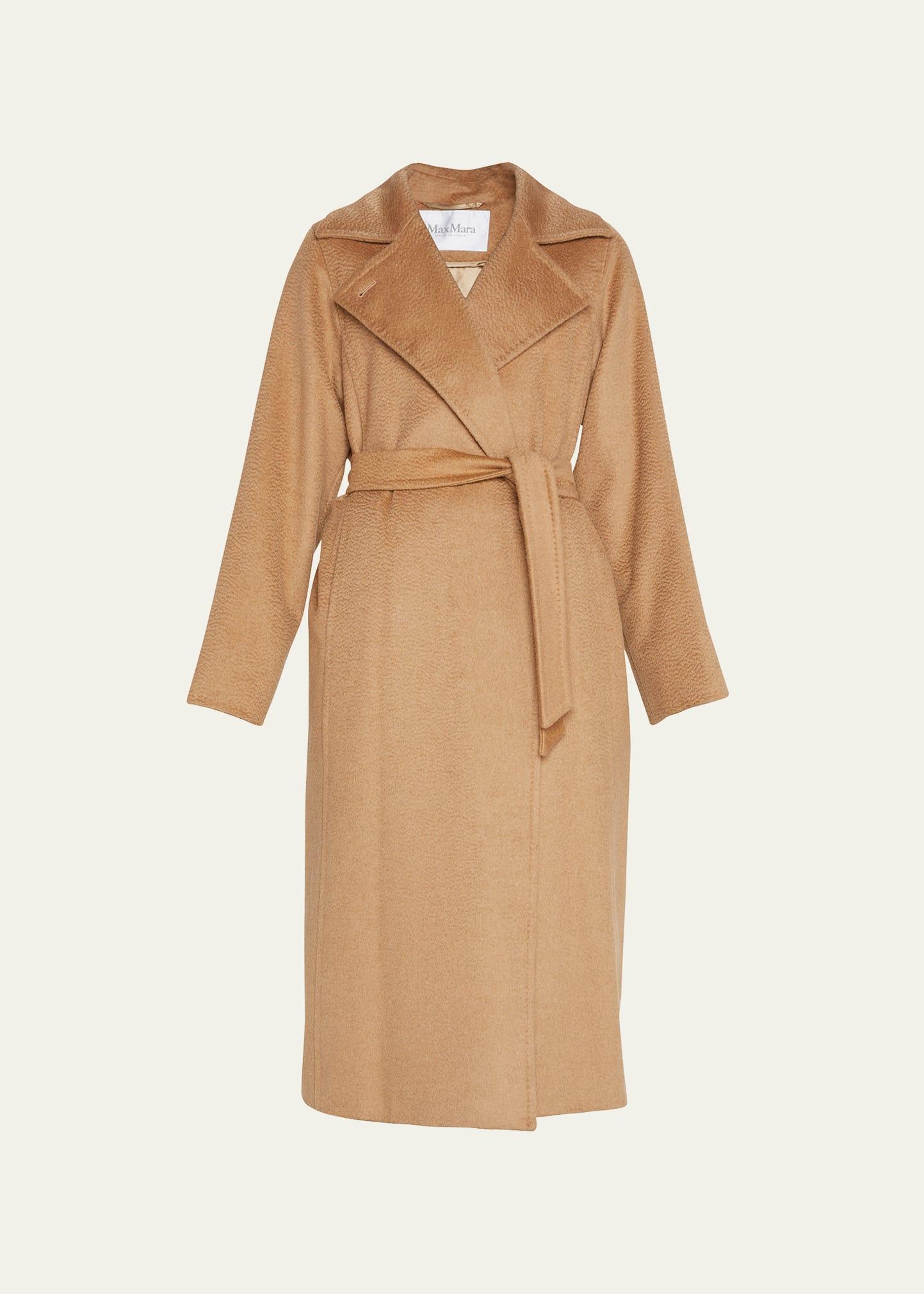 Manuela Belted Camel Hair Coat, Camel Product Image