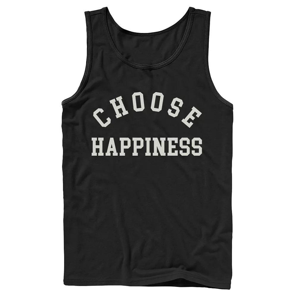 Men's Fifth Sun "Choose Happiness" Tank Top, Size: Large, Black Product Image