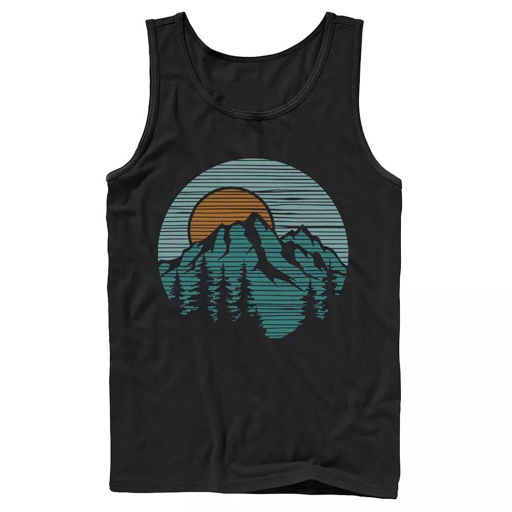 Men's Jurassic Park Blue & Purple Fossil Logo Tank Top, Size: XL, Grey Product Image