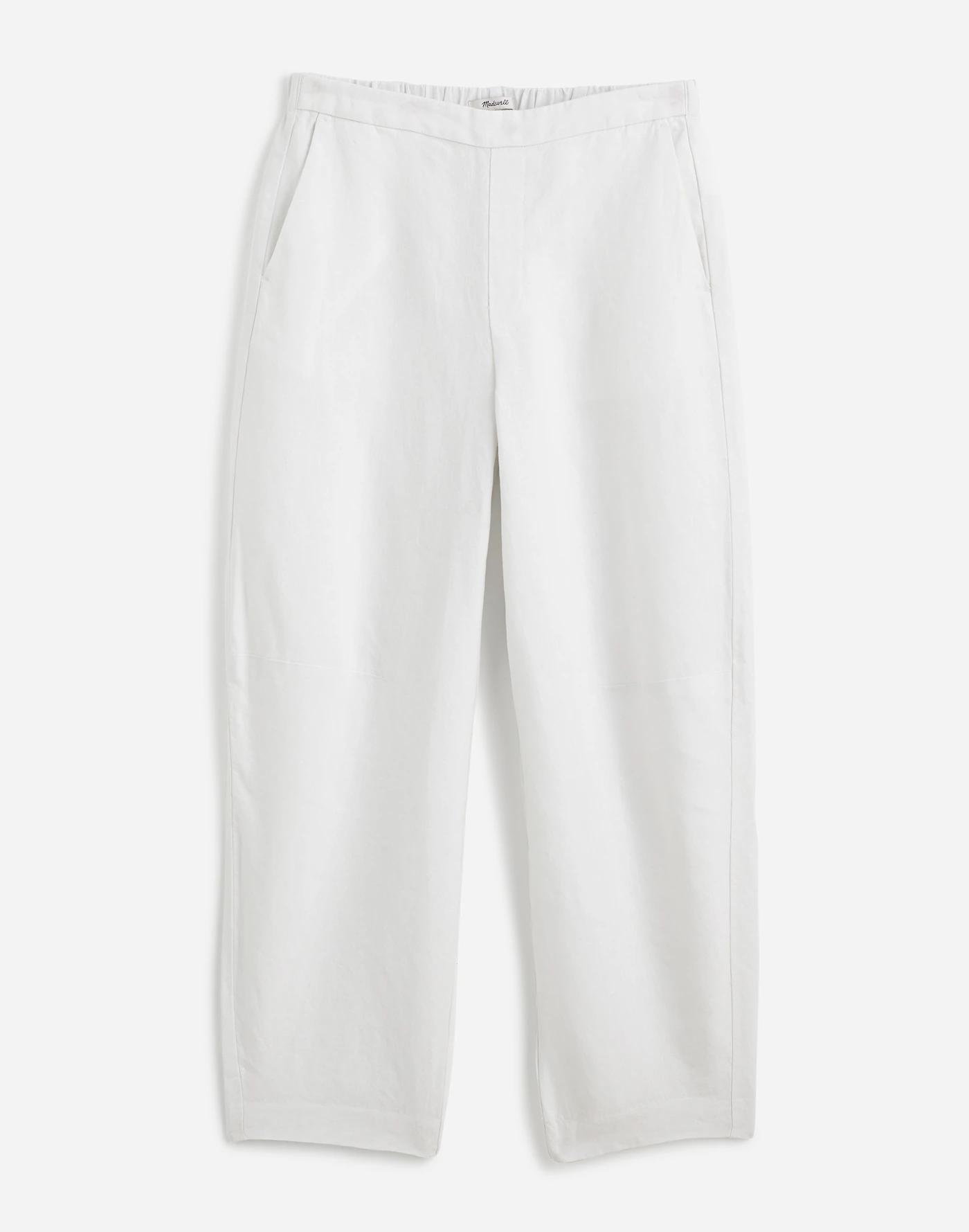 Pull-On Barrel Pants in 100% Linen Product Image
