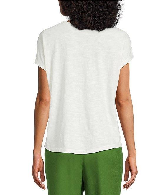 Investments Hanging Floral Short Sleeve Novelty Crew Neck Top Product Image