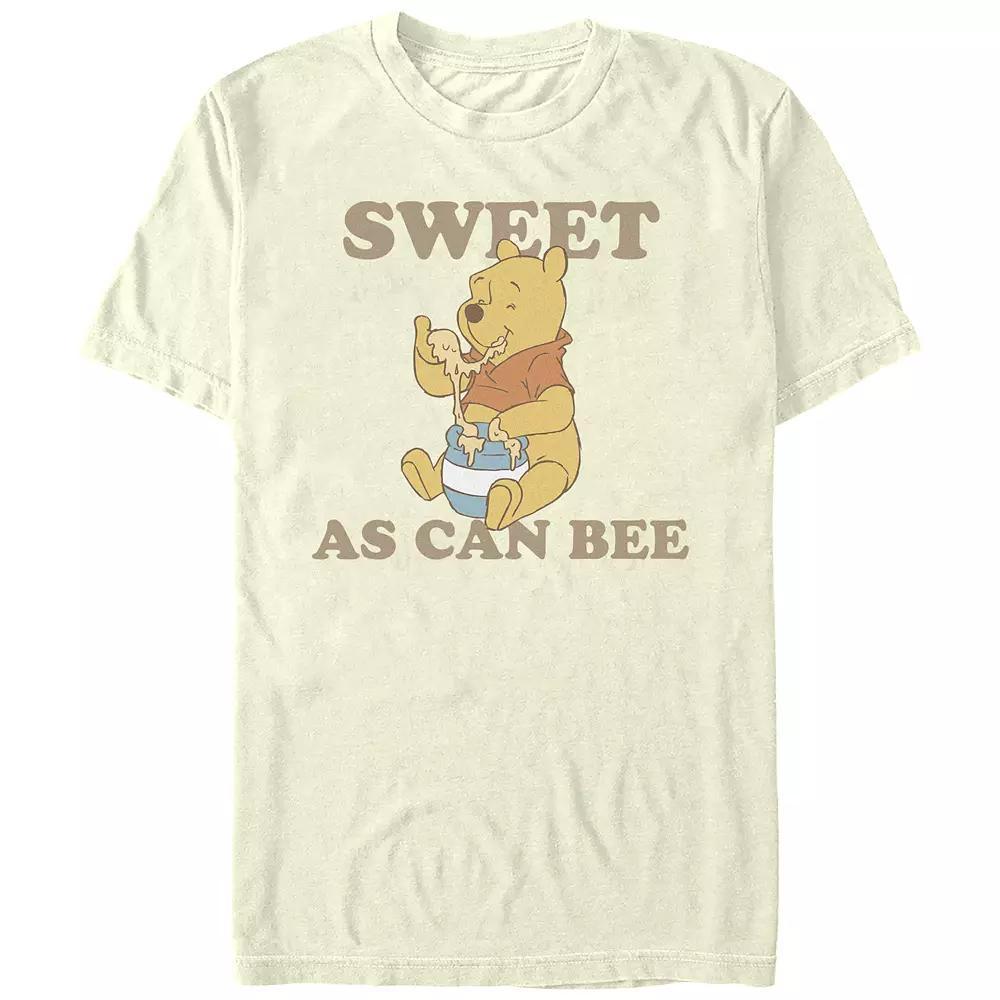 Disney's Winnie The Pooh Sweet As Can Bee Juniors' Boyfriend Graphic Tee, Women's, Size: Medium, Natural Product Image