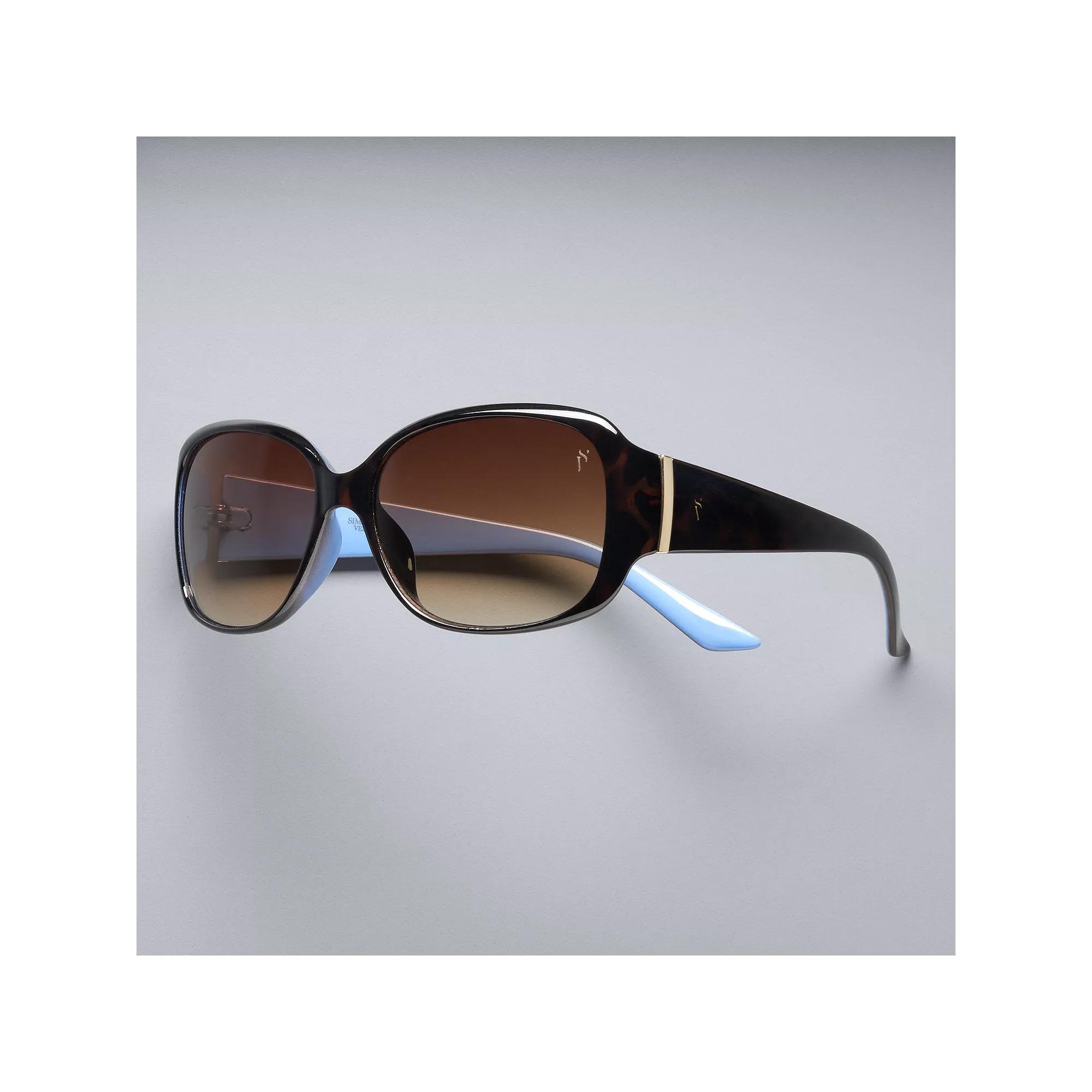 Womens Simply Vera Vera Wang Burke 58mm Square Sunglasses Green Product Image