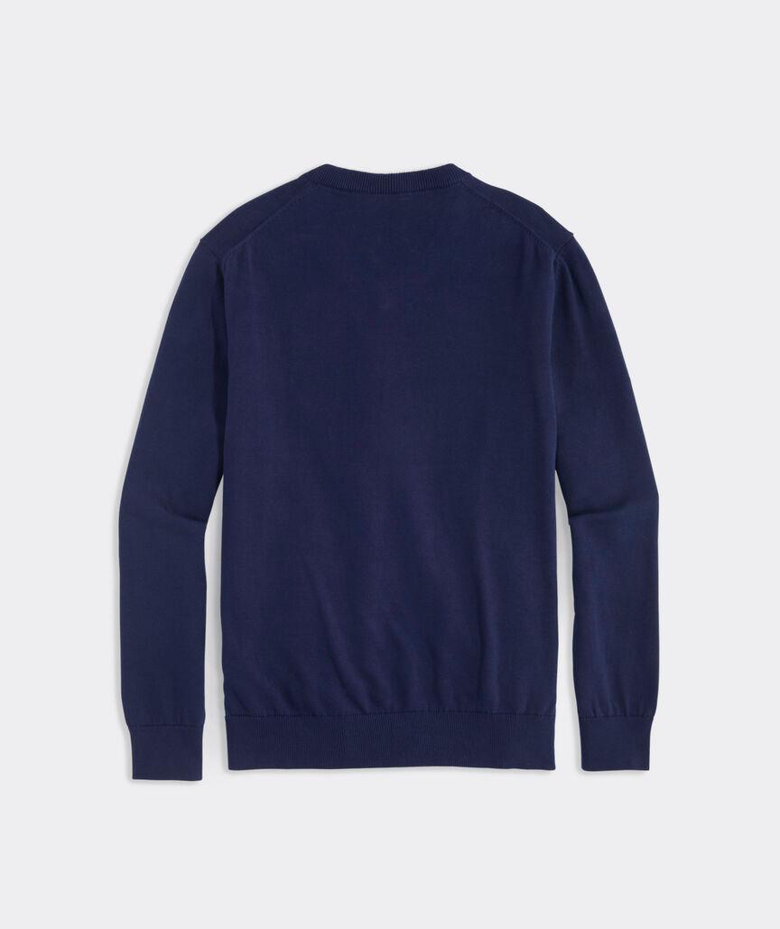 Heritage Cotton V-Neck Sweater Product Image