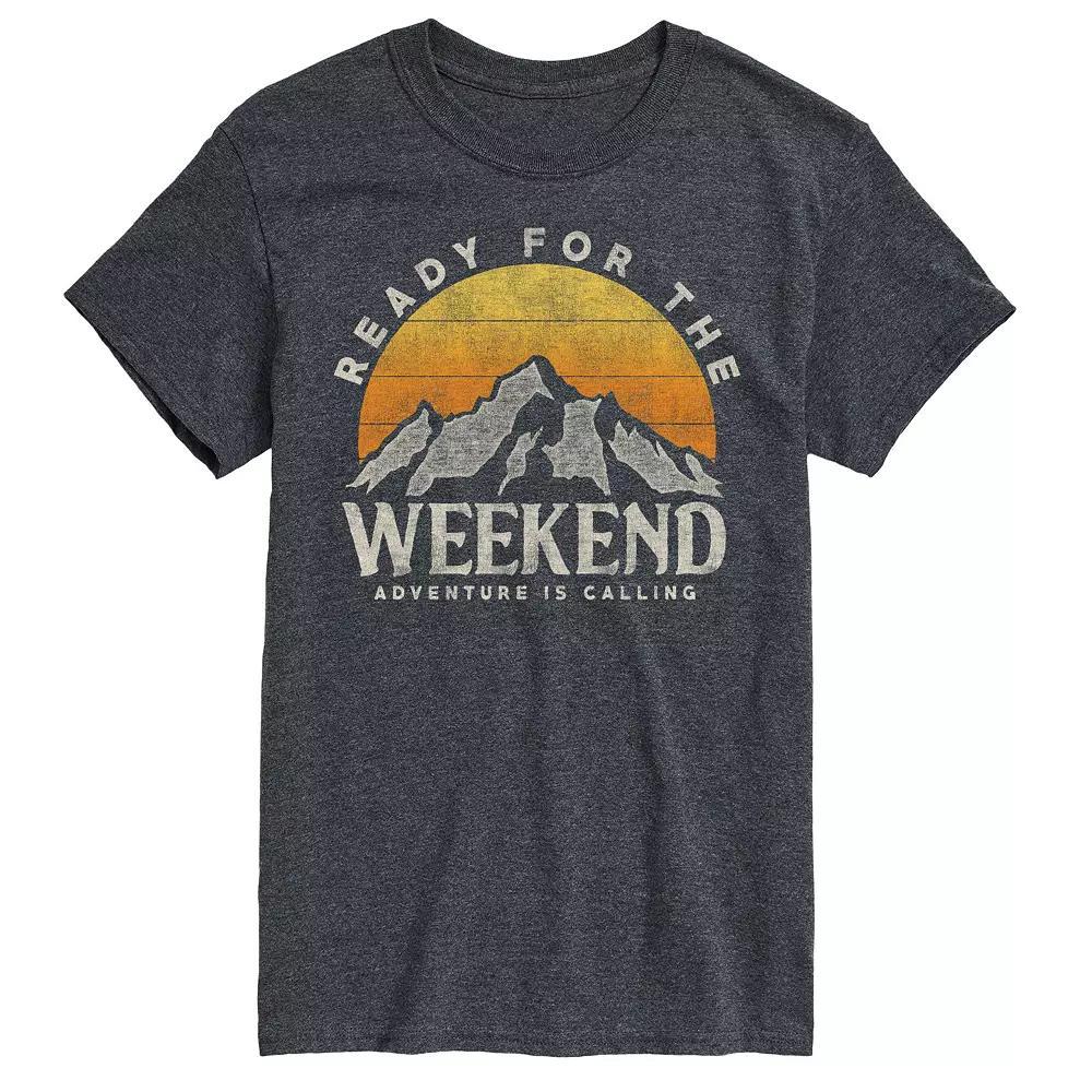 Big & Tall Ready for the Weekend Tee, Men's, Size: XL Tall, Gray Product Image