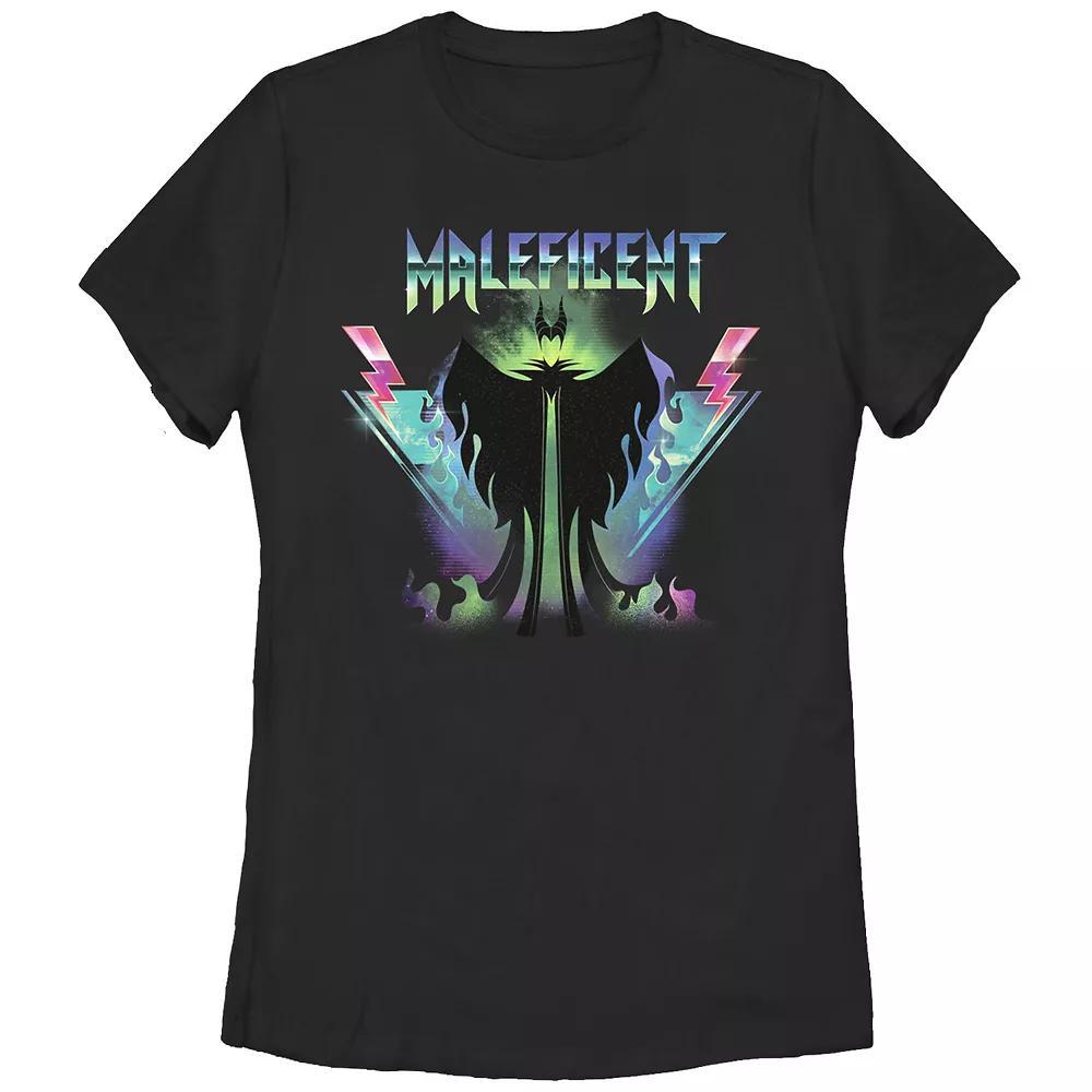 Disney Villains Sleeping Beauty Maleficent Rock Poster Juniors' Graphic Tee, Girl's, Size: XXL, Black Product Image