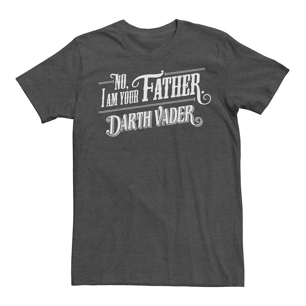 Men's Star Wars No, I Am Your Father Darth Vader Quote Graphic Tee, Size: Small, Grey Heather Product Image