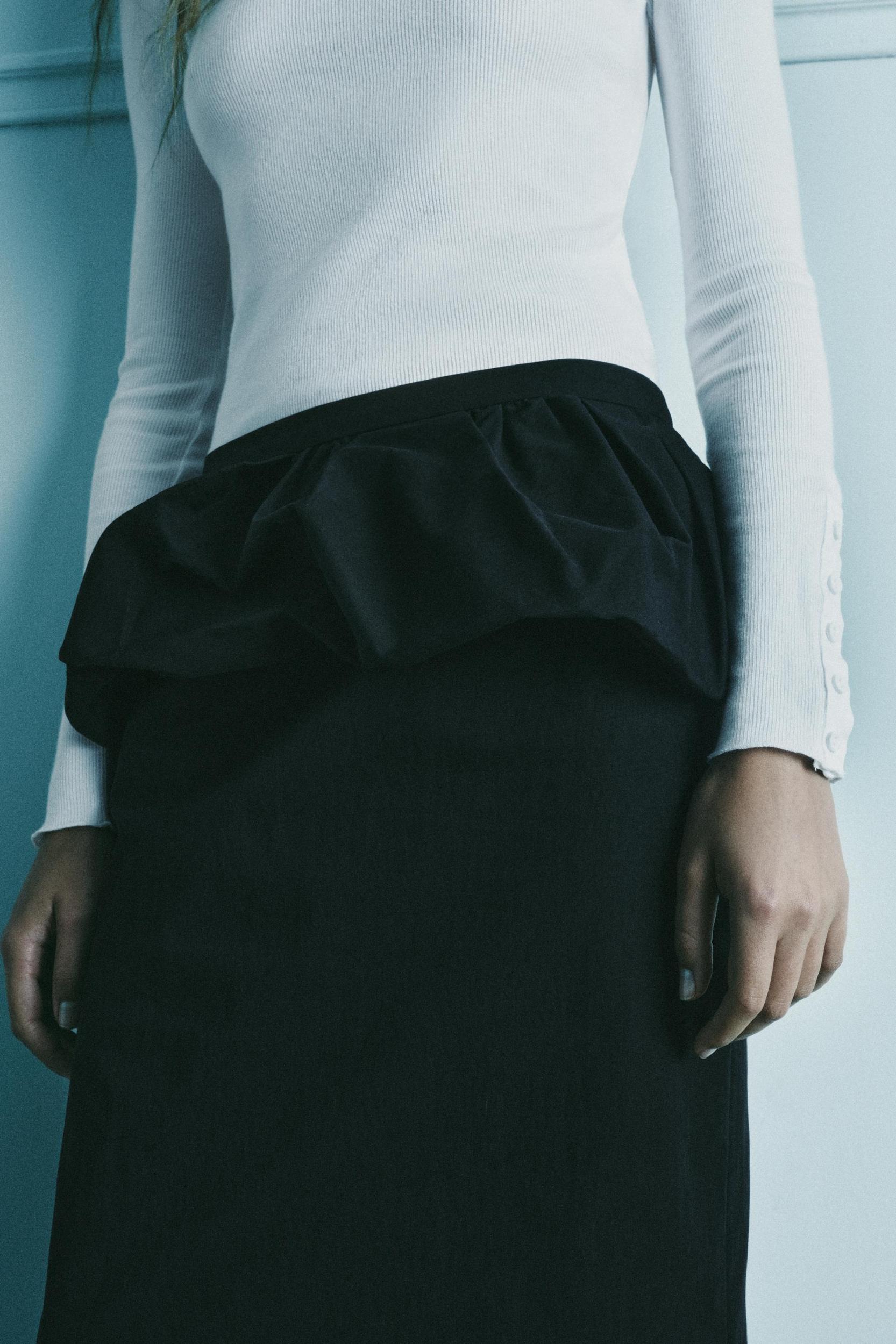 PEPLUM MIDI SKIRT ZW COLLECTION Product Image