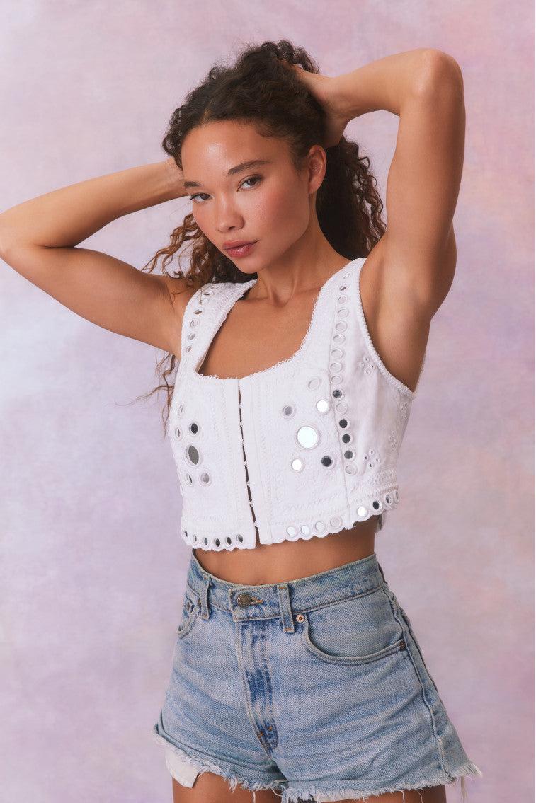 Cayman Embellished Bustier Top Product Image