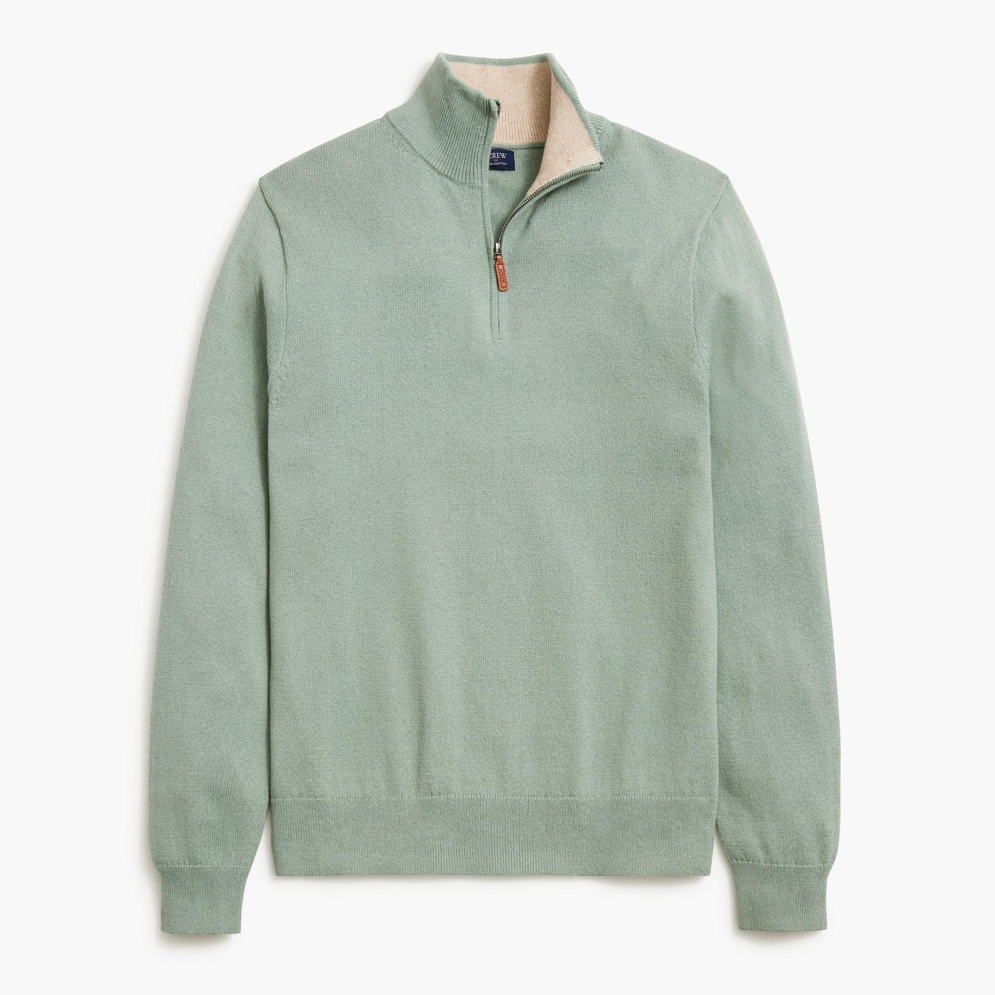 Cotton half-zip sweater Product Image
