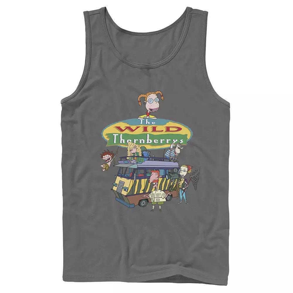 Men's Nickelodeon The Wild Thornberrys Family RV Logo Tank Top, Size: Small, Grey Product Image