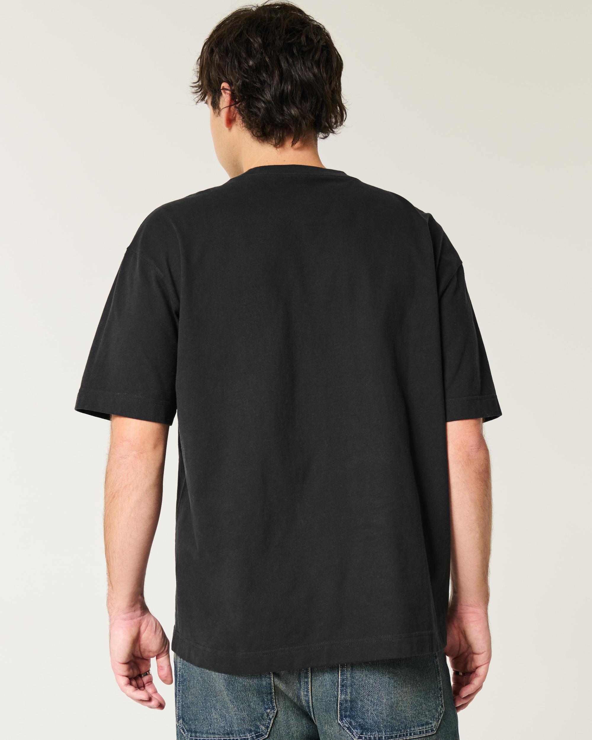 Boxy Heavyweight Washed Crew T-Shirt Product Image
