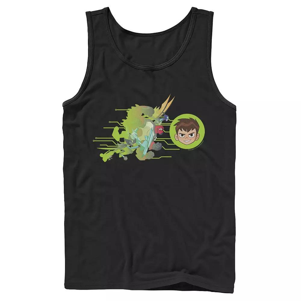 Men's Ben 10 Aliens Charge Tank Top, Size: Large, Black Product Image
