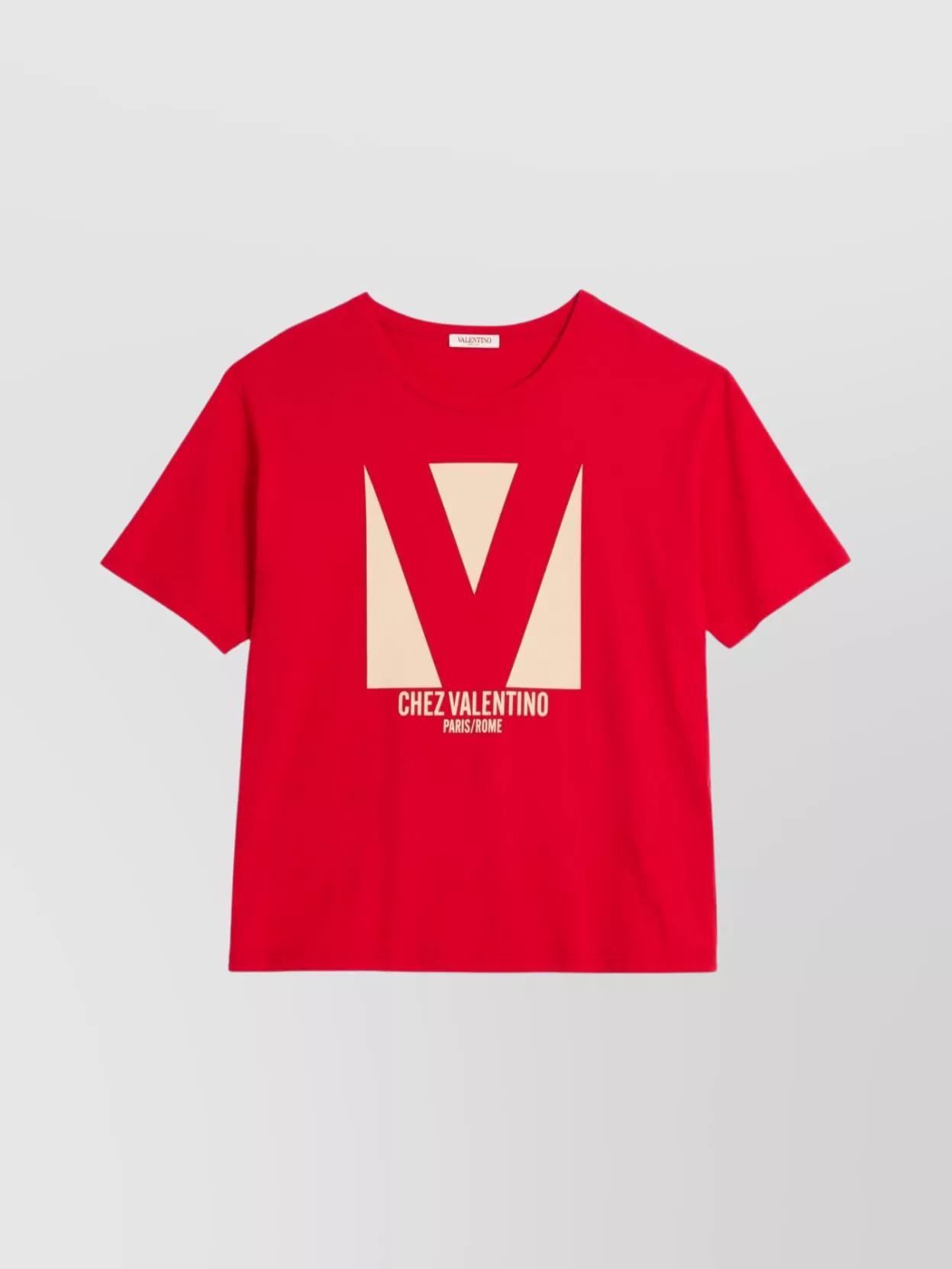 VALENTINO T-shirt Logo In Red Product Image