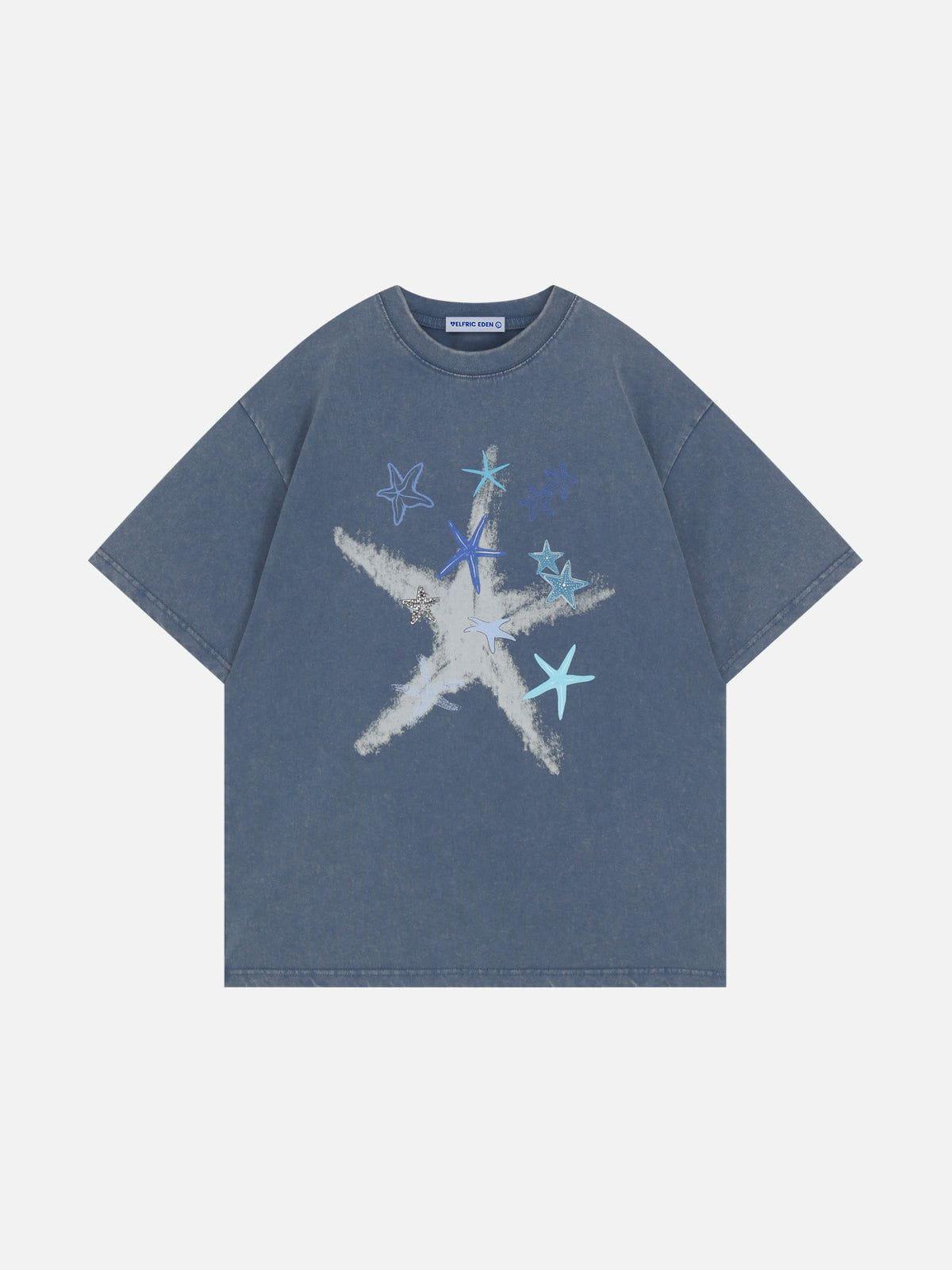 Aelfric Eden Starfish Print Washed Tee Product Image