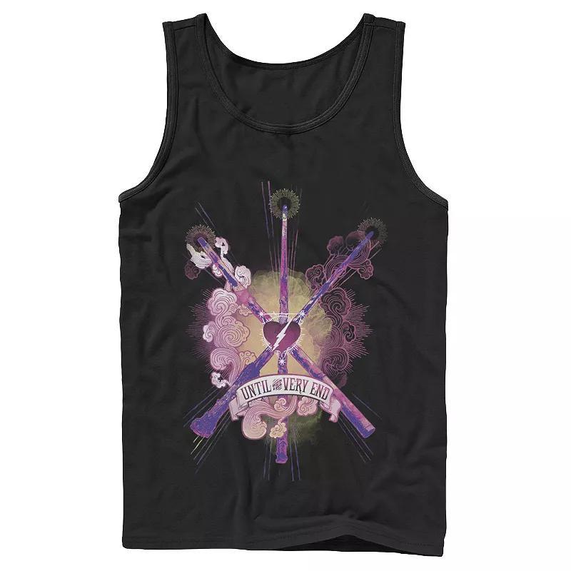 Men's Harry Potter Until The Very End Wands Tank Top, Size: XL, Black Product Image