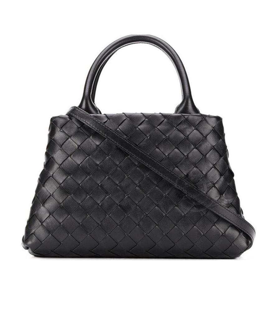 BOTTEGA VENETA Black Intrecciato Woven Shoulder Bag Product Image
