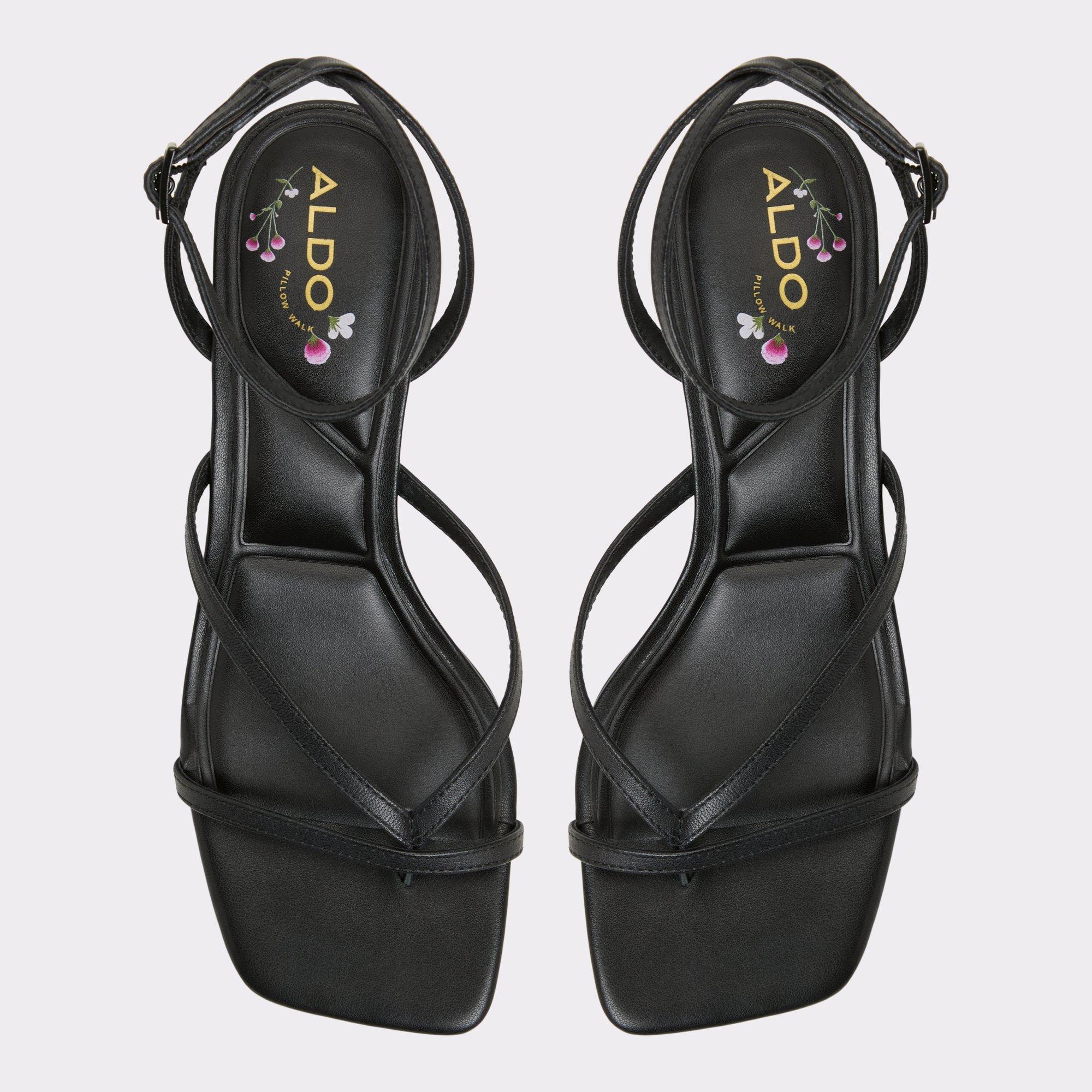 ALDO Soffie - Women's Strappy Sandal Sandals - Black, Size 9 Product Image