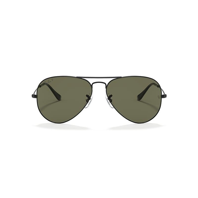 Ray-Ban Unisex 58mm Gradient Aviator Sunglasses in Black at Nordstrom Product Image