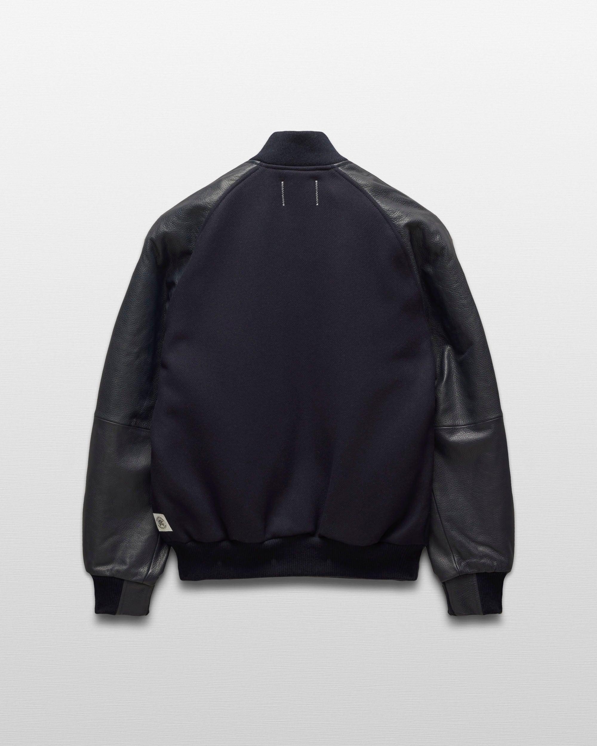 Melton Wool Varsity Jacket Male Product Image