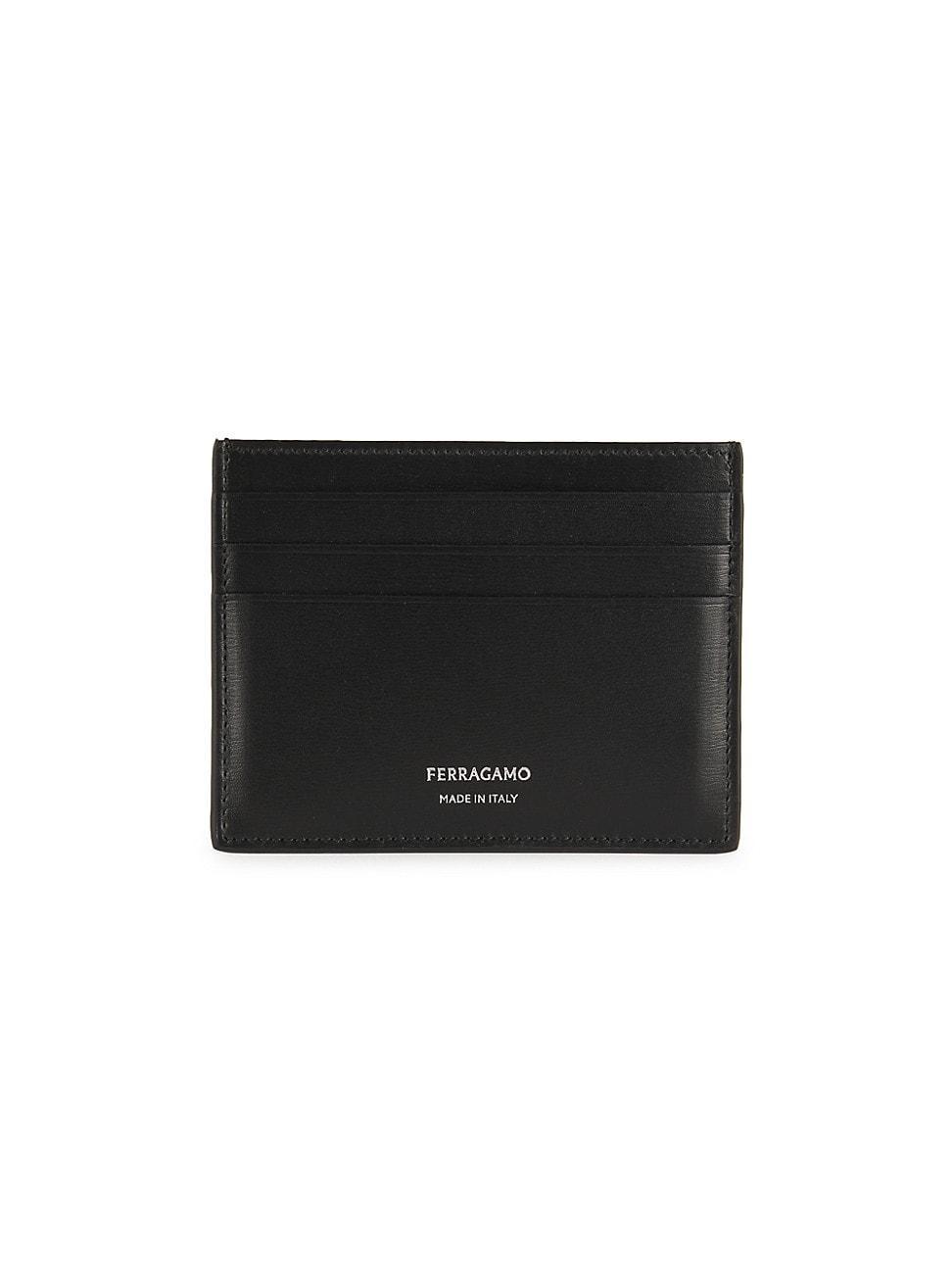 Ferragamo Mens Leather Card Case Product Image