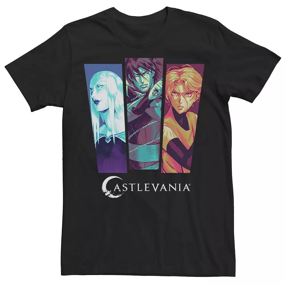 Men's Netflix Castlevania Trio Panels Tee, Size: XXL, Black Product Image