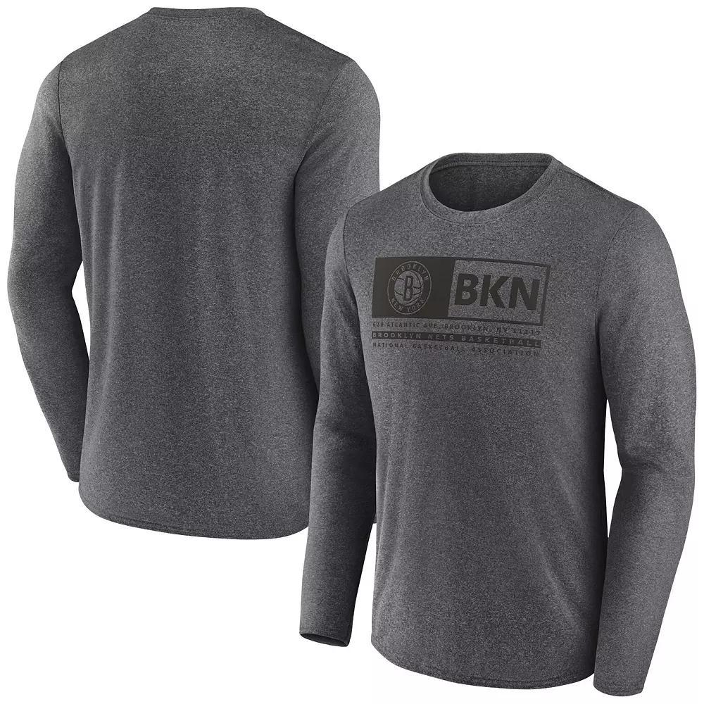 Men's Fanatics Branded Heather Charcoal Brooklyn Nets Three-Point Play T-Shirt, Size: XL Product Image