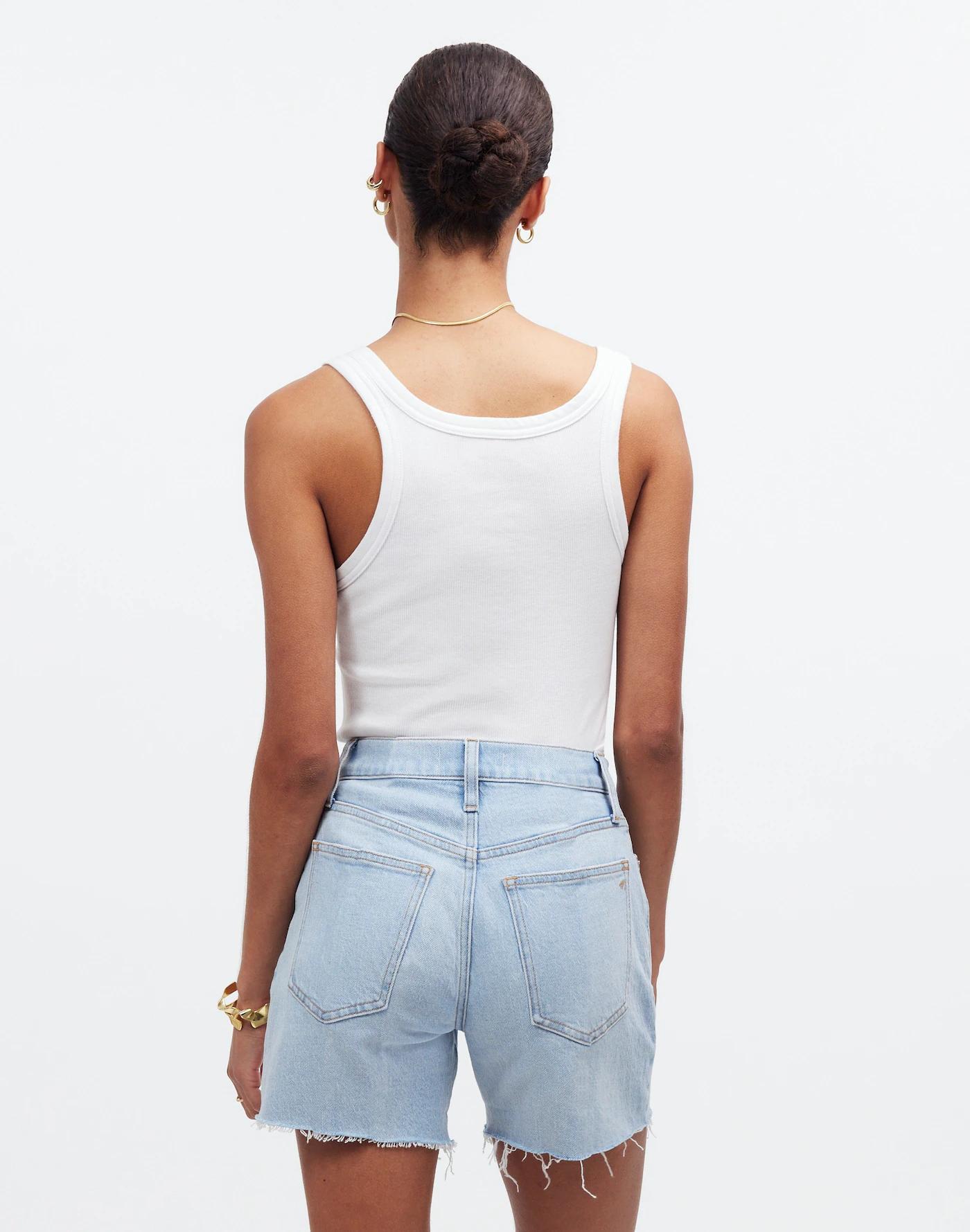 The Perfect Vintage Jean Short in Fitzgerald Wash: Raw-Hem Edition Product Image